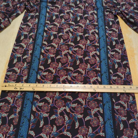 Max Studio Floral Pullover Shift Dress Size Small 3/4" Balloon Sleeves‎ - Picture 13 of 14